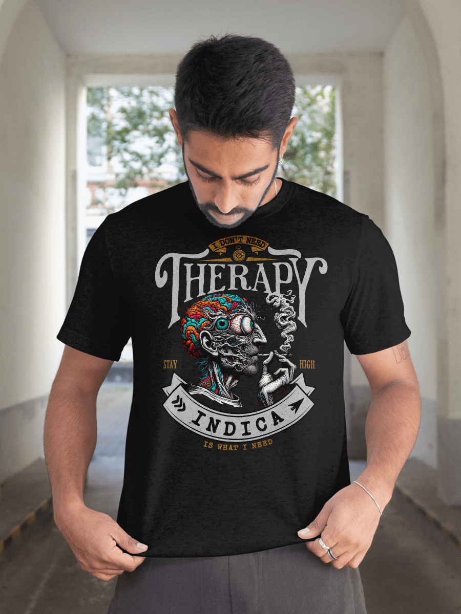 Psychedelic Mind - I Don't Need Therapy INDICA - Heavyweight T-Shirt product image (1)