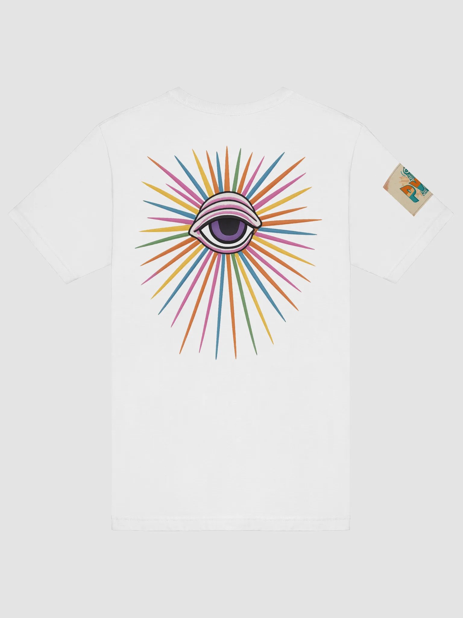 Woman's PWR Radiating Eye White T-Shirt product image (6)