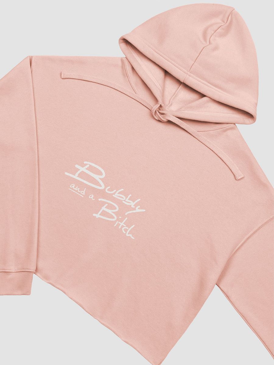 Bubbly and a B*tch (white design) fleece cropped hoodie product image (21)