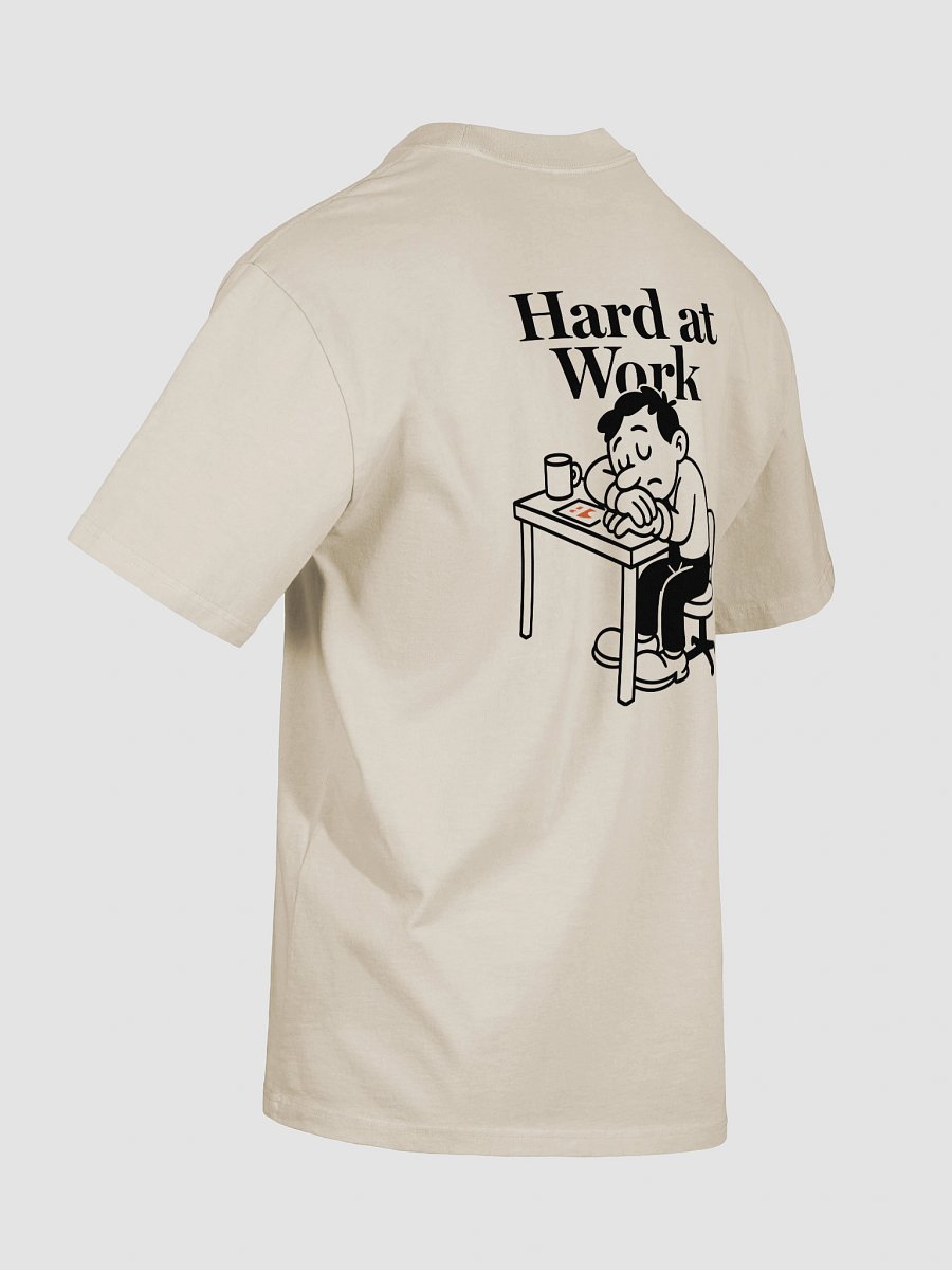 Hard at Work Oversized T-Shirt (Bone) product image (6)