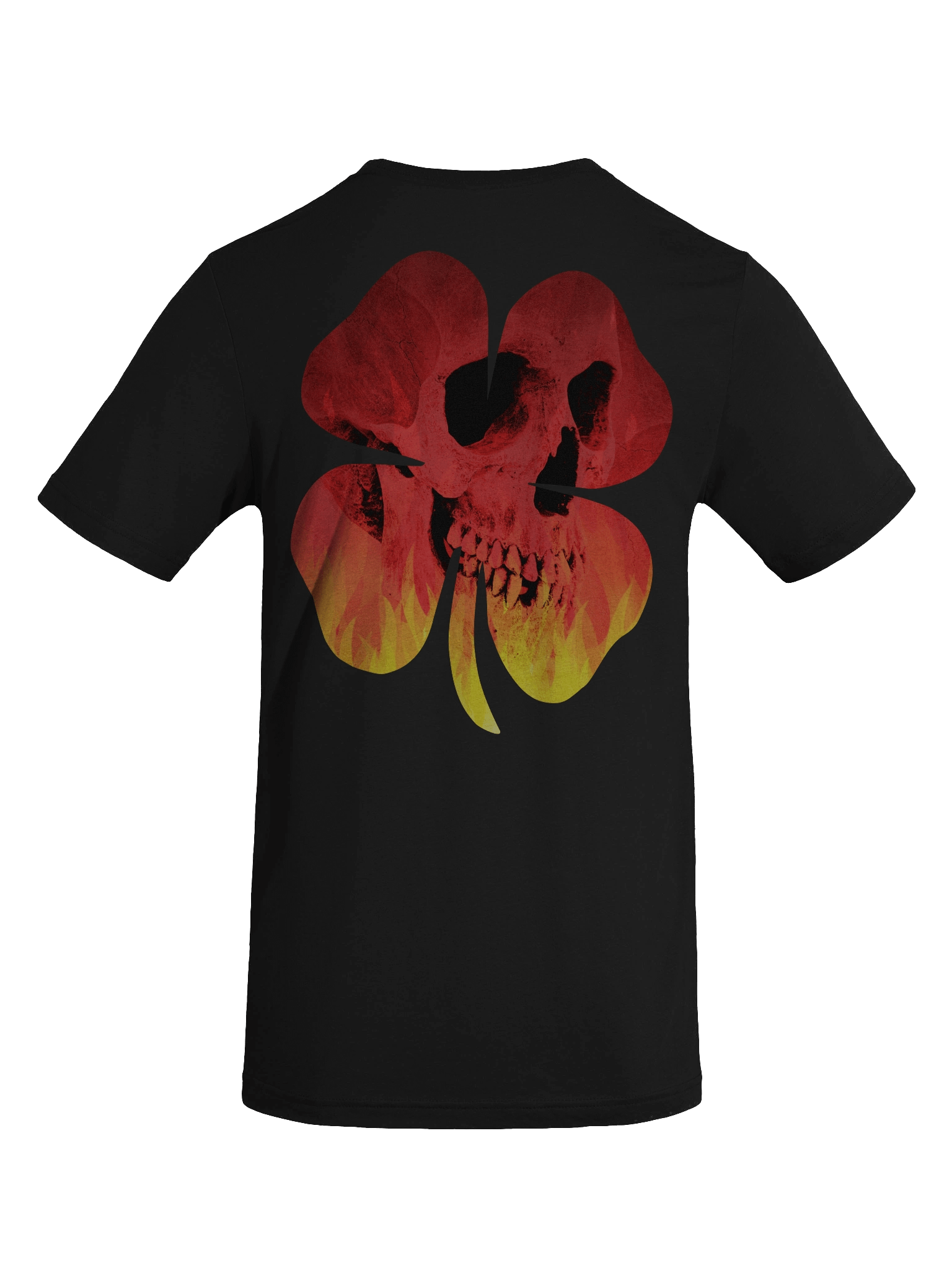 BLOODY FIRE SKULL - Tri Blend Short Sleeve product image (1)