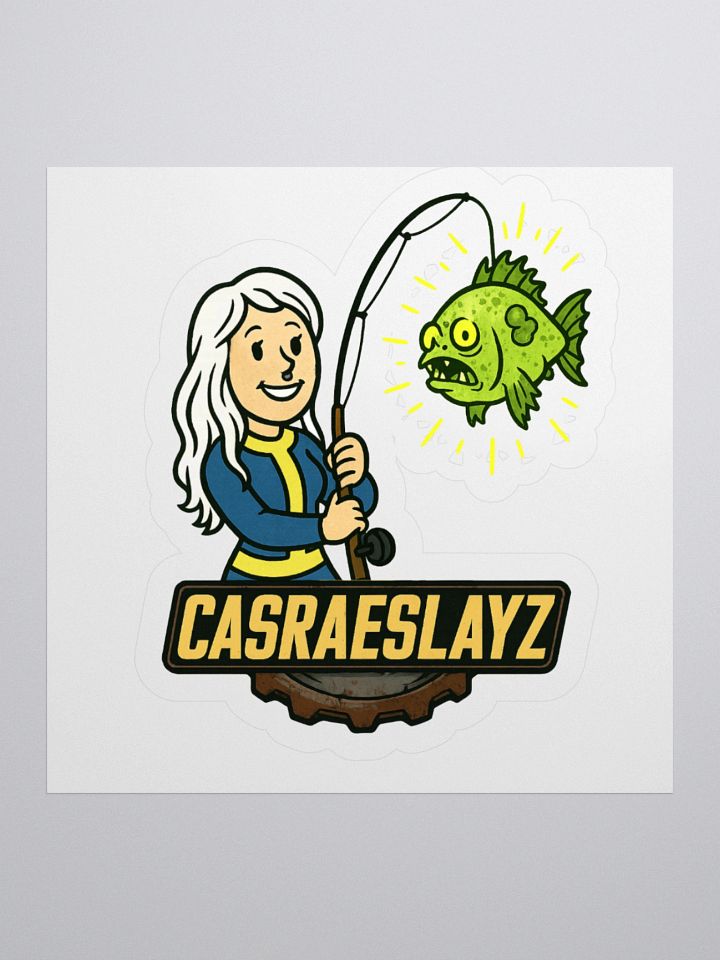 CasRae Fallout Fishing Sticker product image (1)
