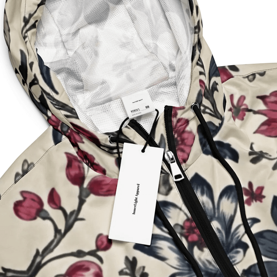 All-Over Print Women's Cropped Windbreaker Floral Chintz Women's Cropped Windbreaker product image (7)