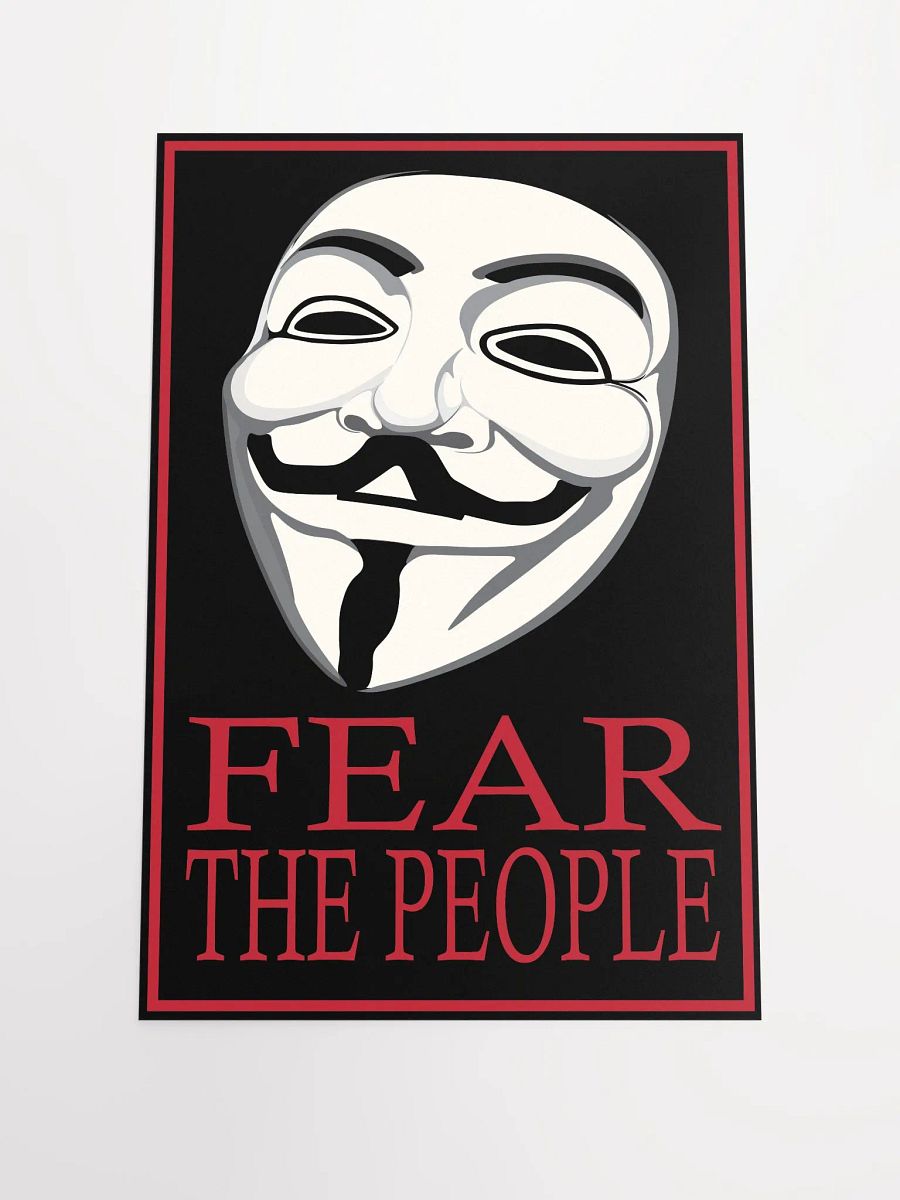 Fear The People - Red - Enhanced Matte Paper Poster product image (2)