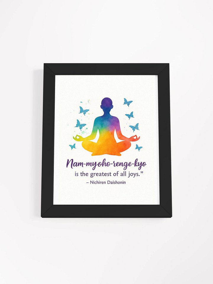 Nam-myoho-renge-kyo Joy Quote Poster product image (2)