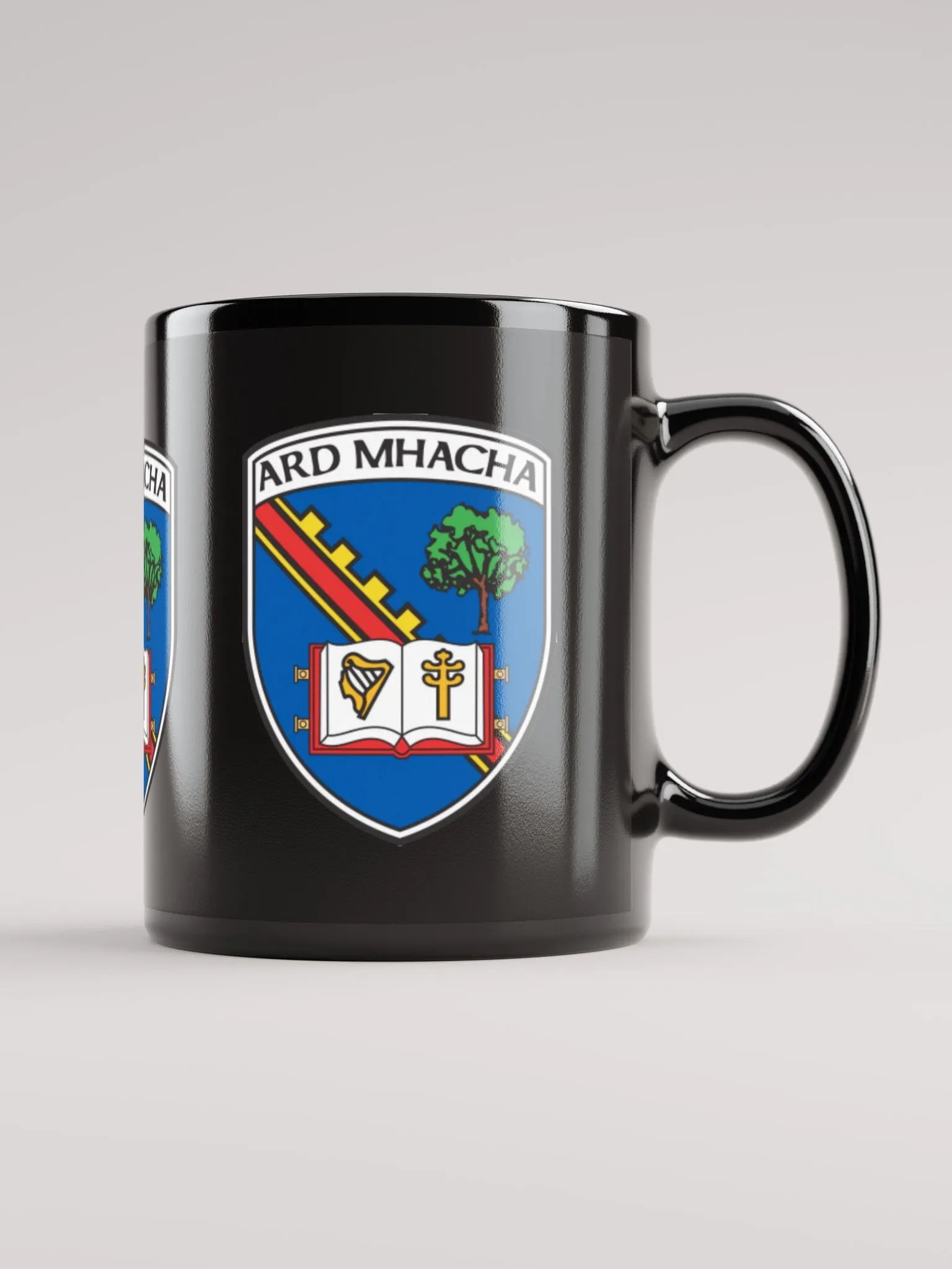 Armagh Crest Black Glossy Mug product image (1)