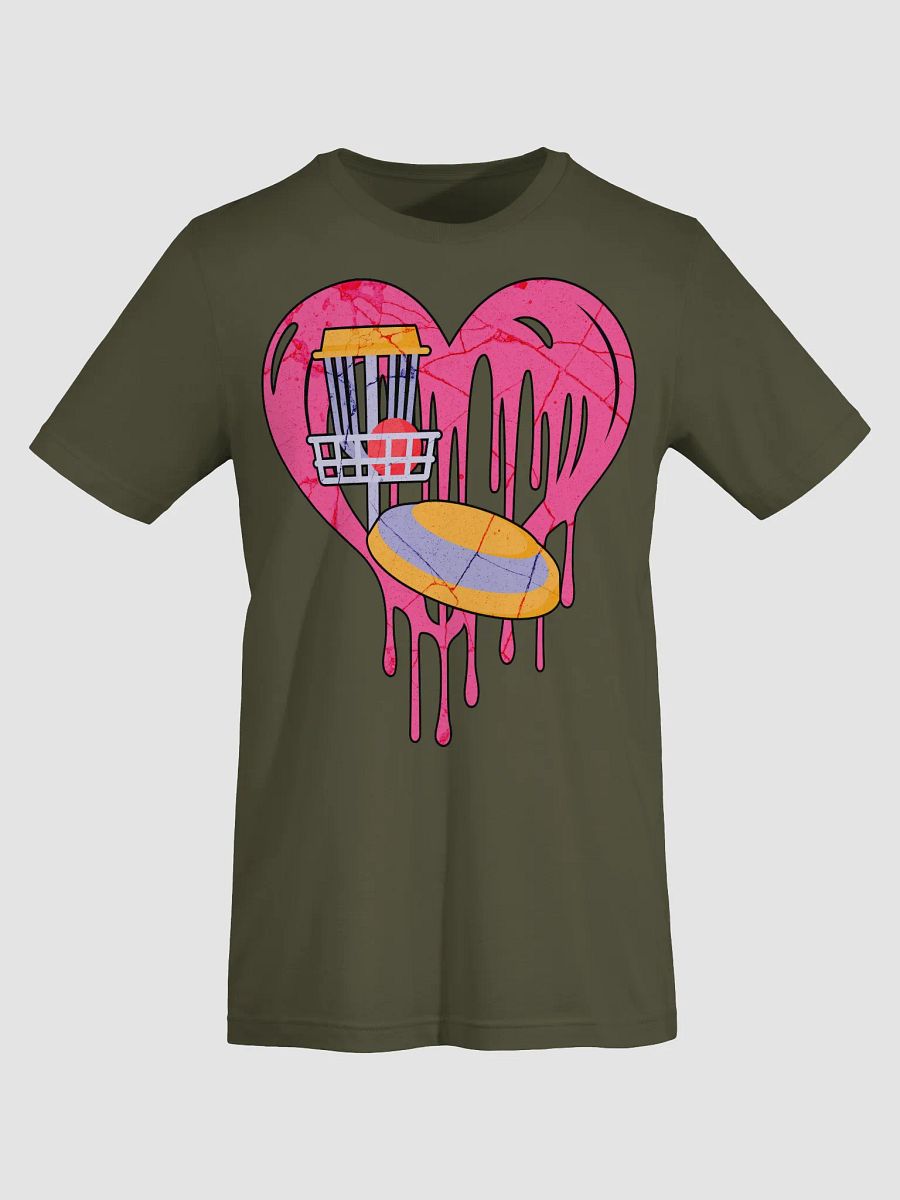 Heart Disc Golf Melting T-Shirt product image (15)