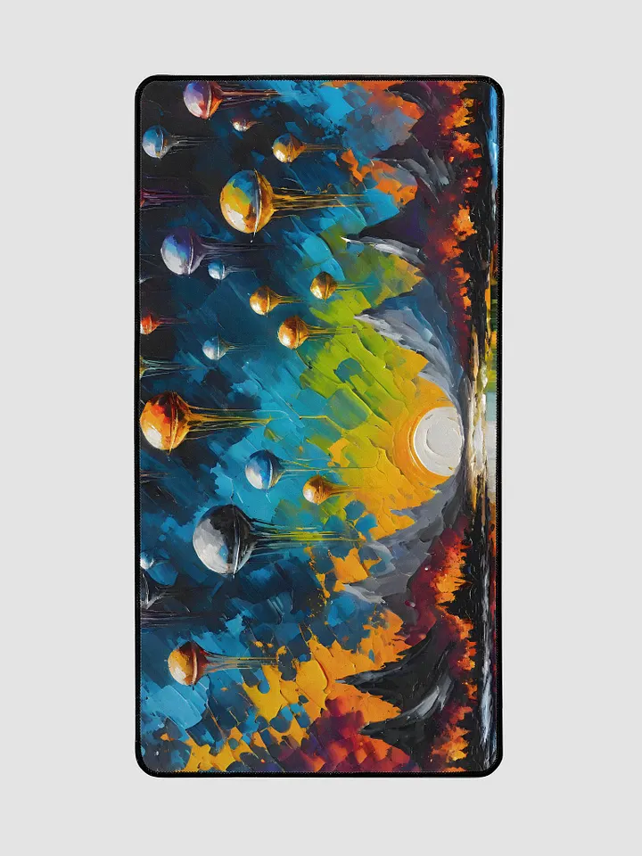 Desk Mat (31.5x15.5 inches) - Abstract Alien Invasion Design product image (2)