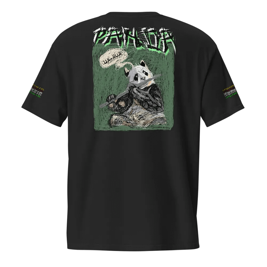 Uh-Huh Panda Scribble Art (Comfort Colors Unisex Garment-Dyed Pocket T-Shirt) product image (1)