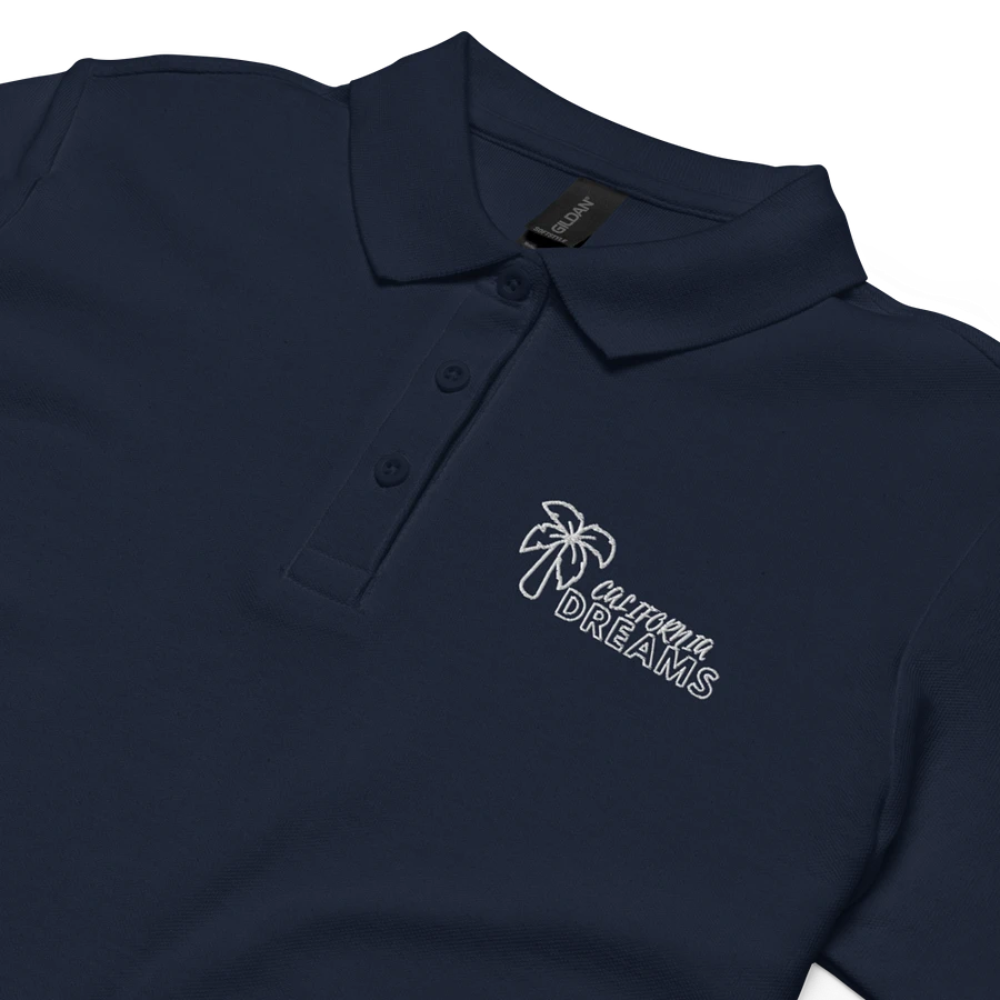 California Dreams Palm Tree Women Polo T-Shirt - Navy product image (4)