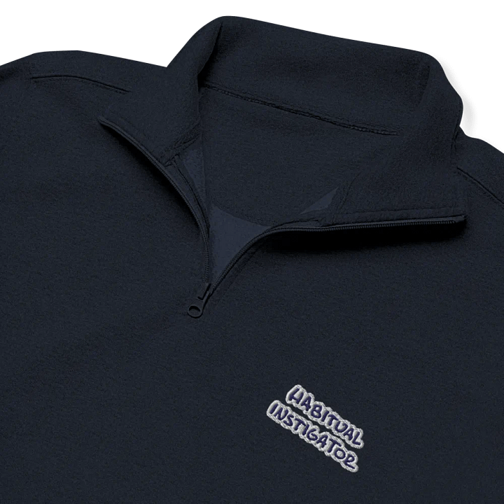 HABITUAL INSTIGATOR (navy bubble design) embroidered quarter zip product image (6)