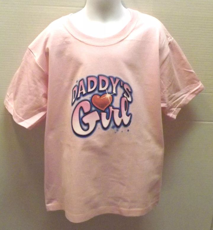 DADDY'S GIRL Love Heart Cute! Youth Kids JERZEES T-Shirt THE BEST 2-4 To14-16 product image (1)