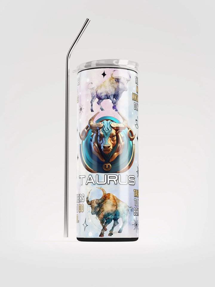 Celestial Taurus Stainless Steel Tumbler product image (2)