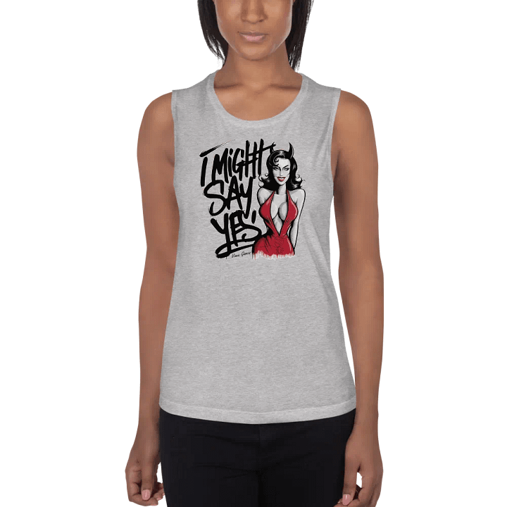I might say yes devilish hotwife flowy tank top product image (3)