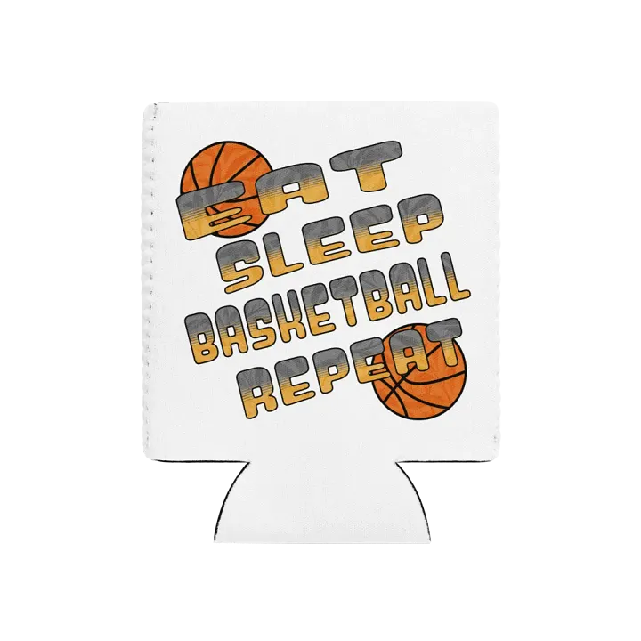 Eat Sleep Basketball Repeat Bliss Can Cooler product image (1)