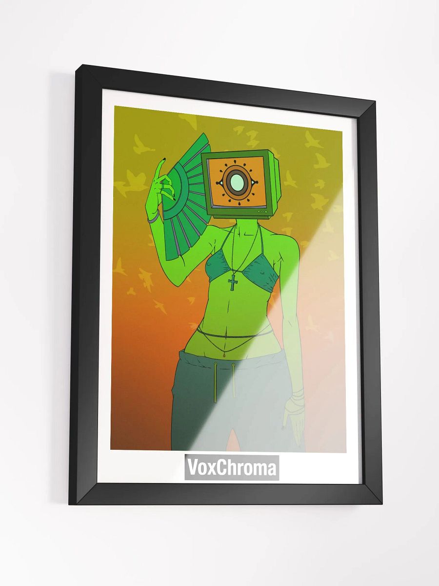 Framed Poster - Head In The Clouds (Green) product image (6)