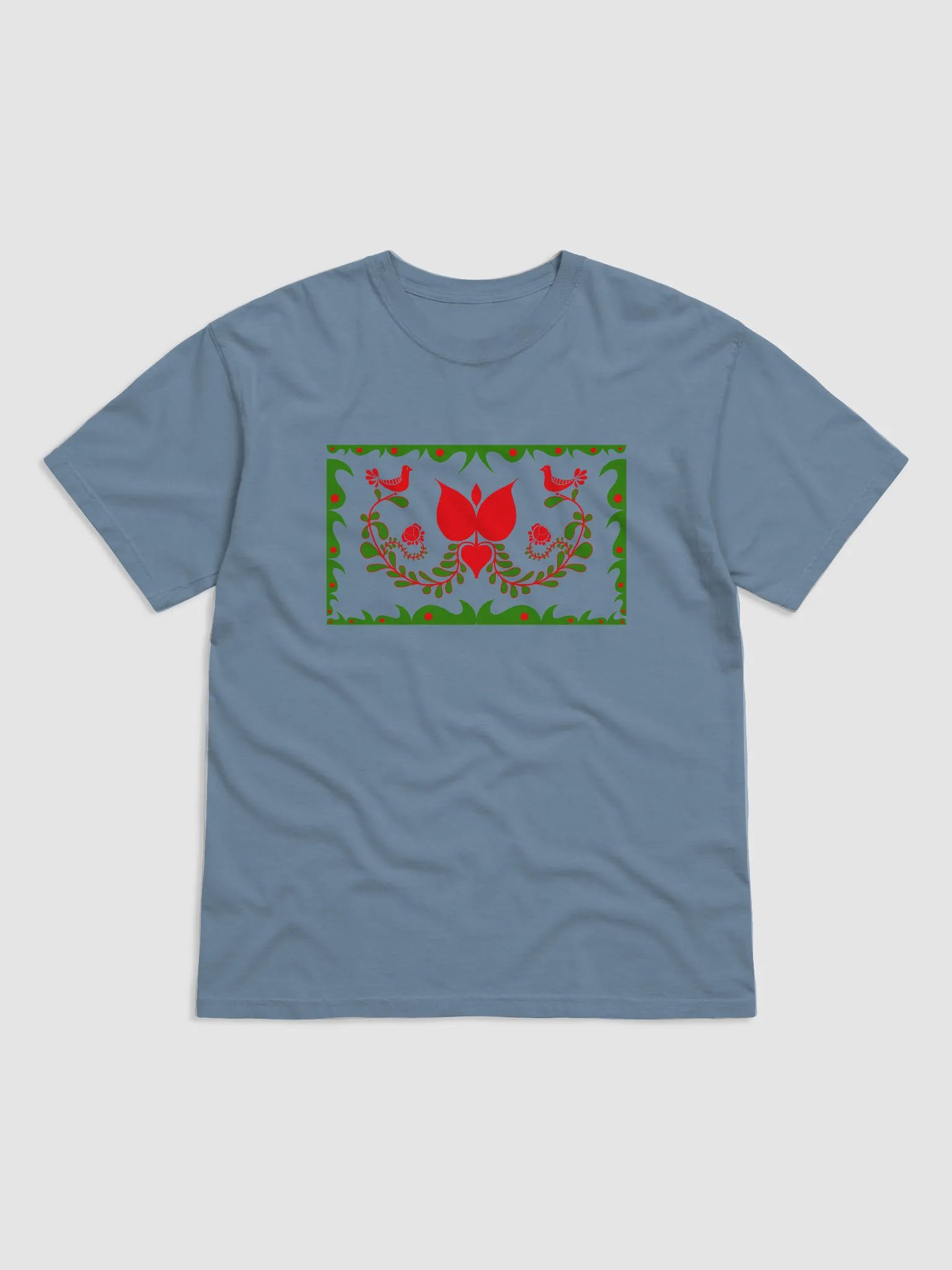 Hungarian Folk-Inspired Floral Symphony T-Shirt product image (1)