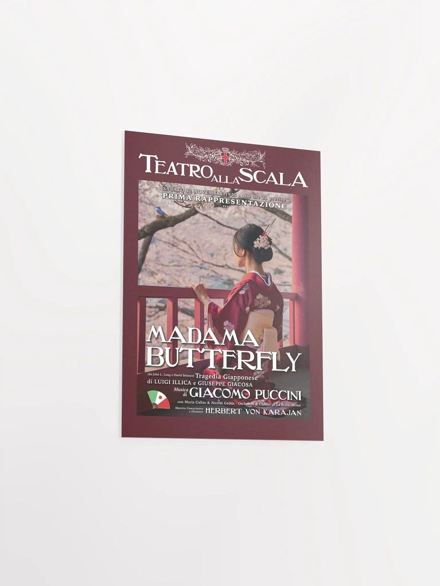Modern La Scala Madame Butterfly Opera Poster product image (3)