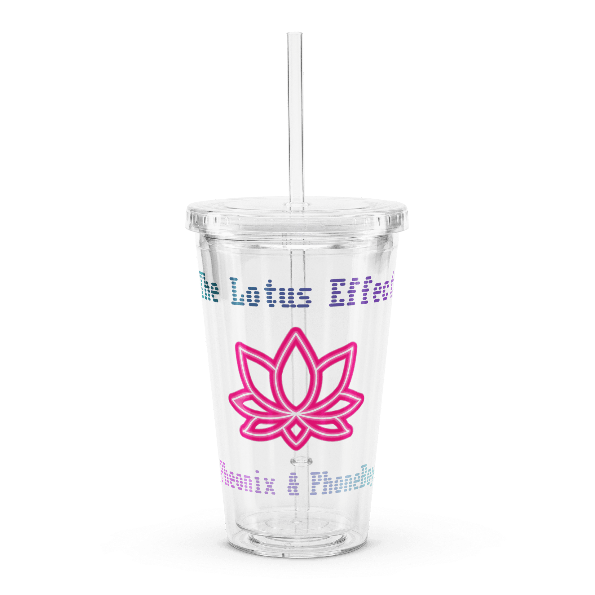 Lotus Effect Clear Travel Cup w/Straw product image (1)