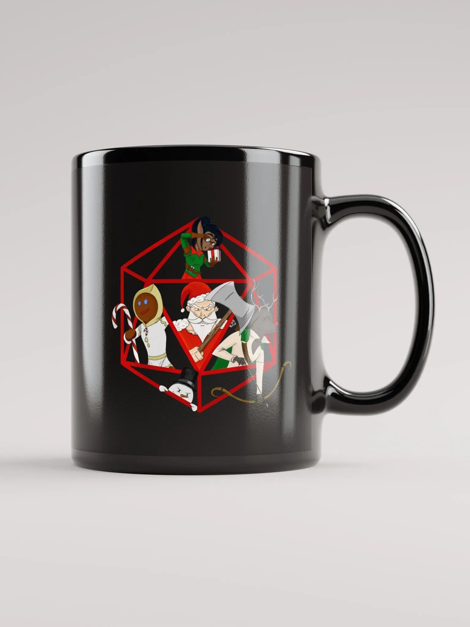 ROLL FOR CHRISTMAS- D20 Santa Party Christmas Mug product image (1)