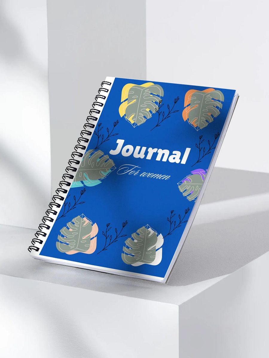Floral Leaves Spiral Journal for Women product image (3)