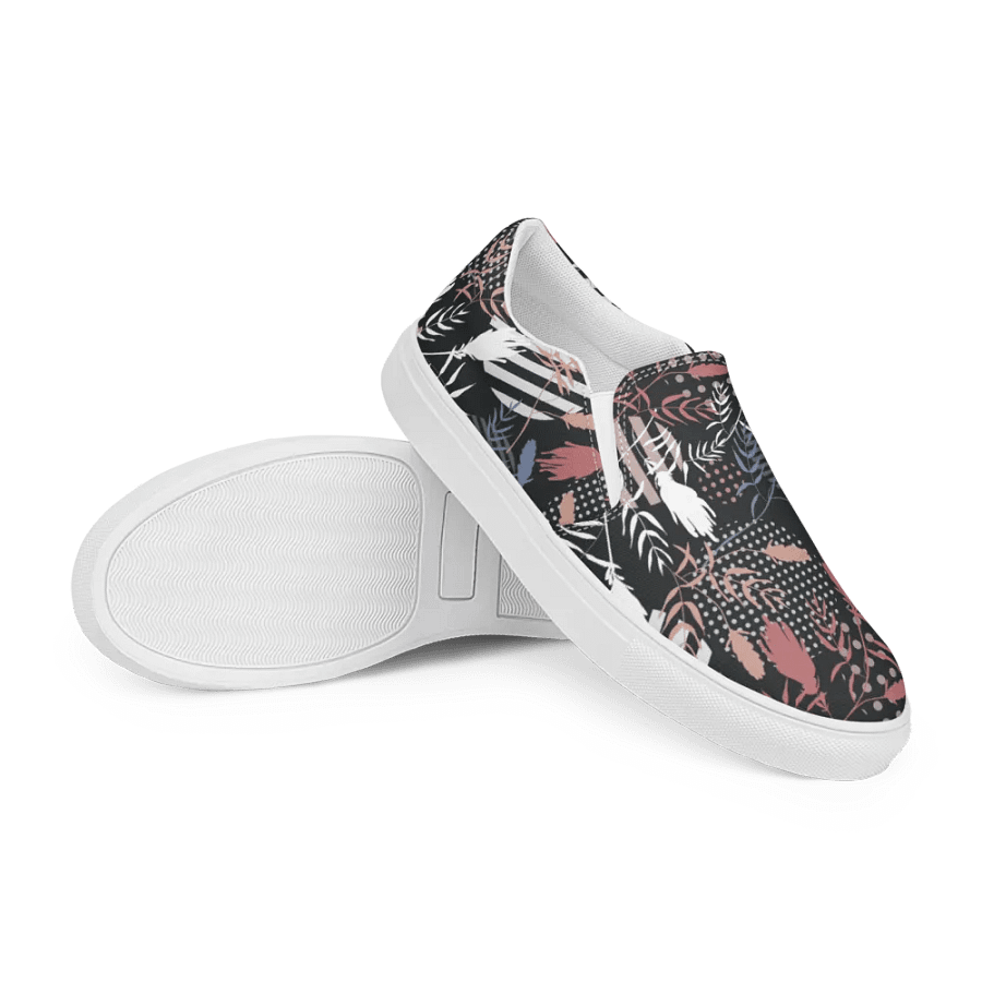 Floral Abstract Bliss Canvas Slip-Ons product image (7)