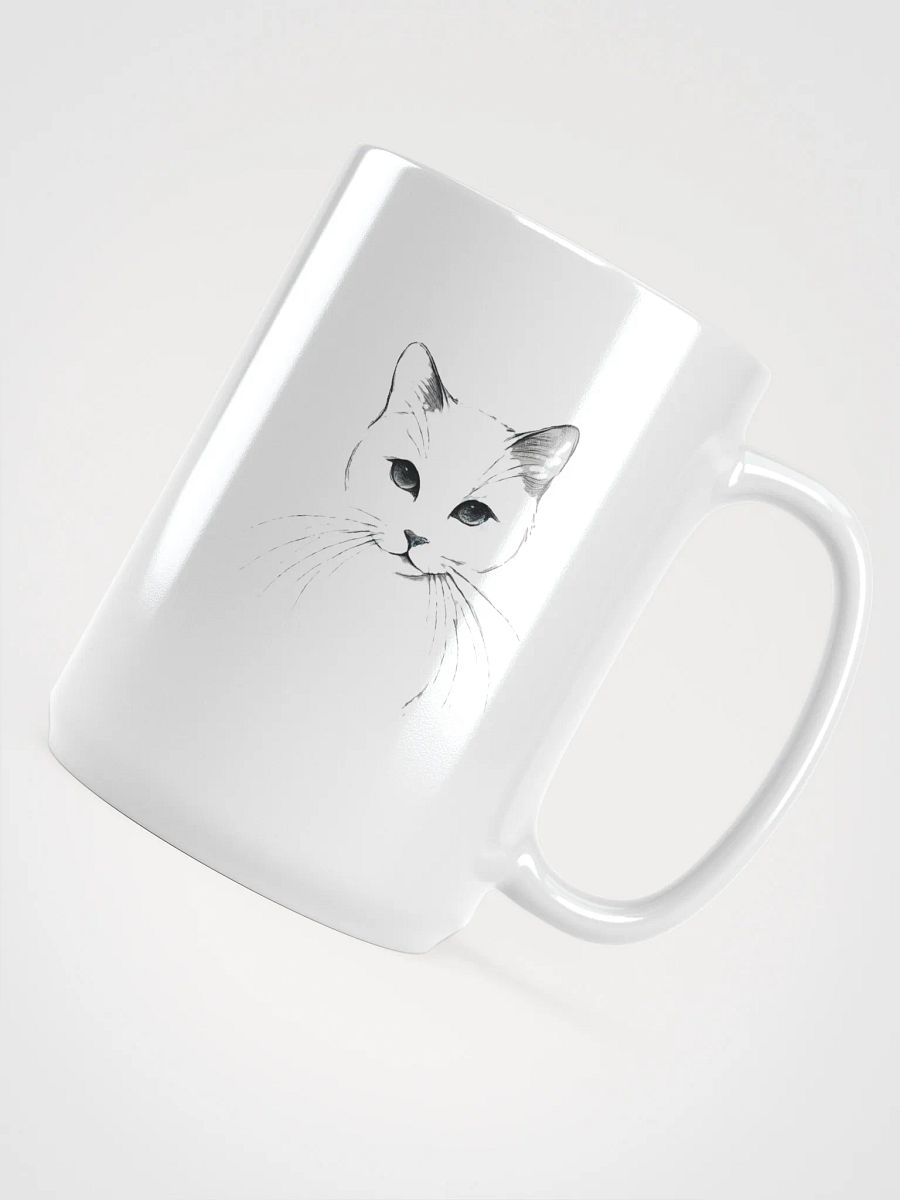 Elegant Feline Sketch Mug product image (5)