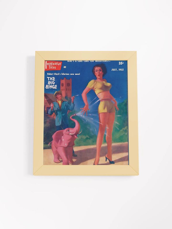 Vintage Pinup and Pink Elephant Print product image (5)