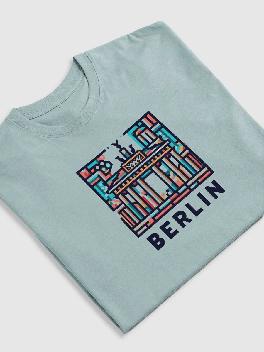 Cotton Heritage Men's Premium Heavyweight Tee | AI Design Berlin city product image (5)