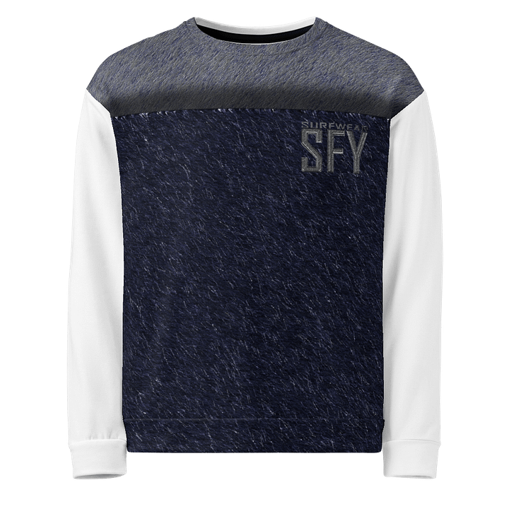 WavePrint Recycled Unisex Sweatshirt product image (1)