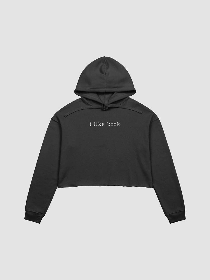 [i like book] crop hoodie product image (1)