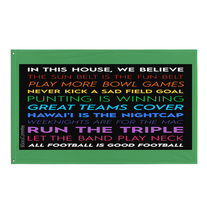 ONE SIDED Sickos Committee In This House Flag/Banner product image (1)