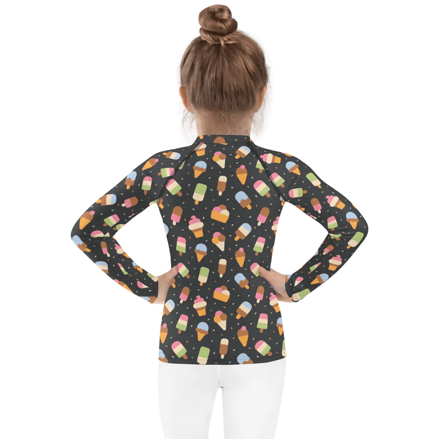 Wild Ice Cream Kids Rash Guard product image (4)