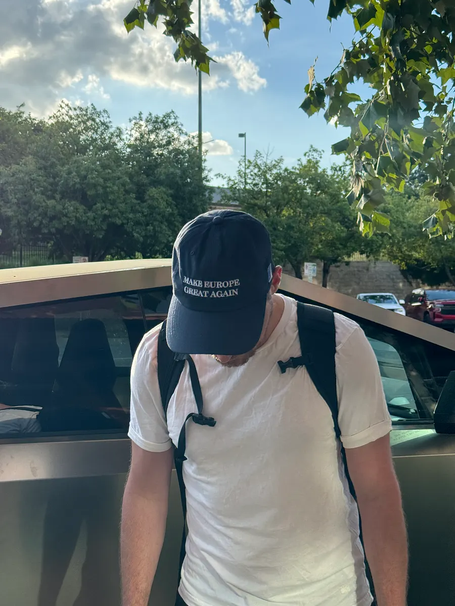 make europe great again cap/hat (MEGA eu/acc official) blue - 100% cotton product image (7)