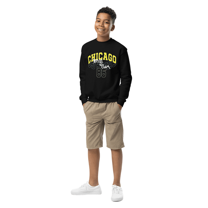Kids Youth Crew Neck Sweatshirt Chicago Slogan product image (1)