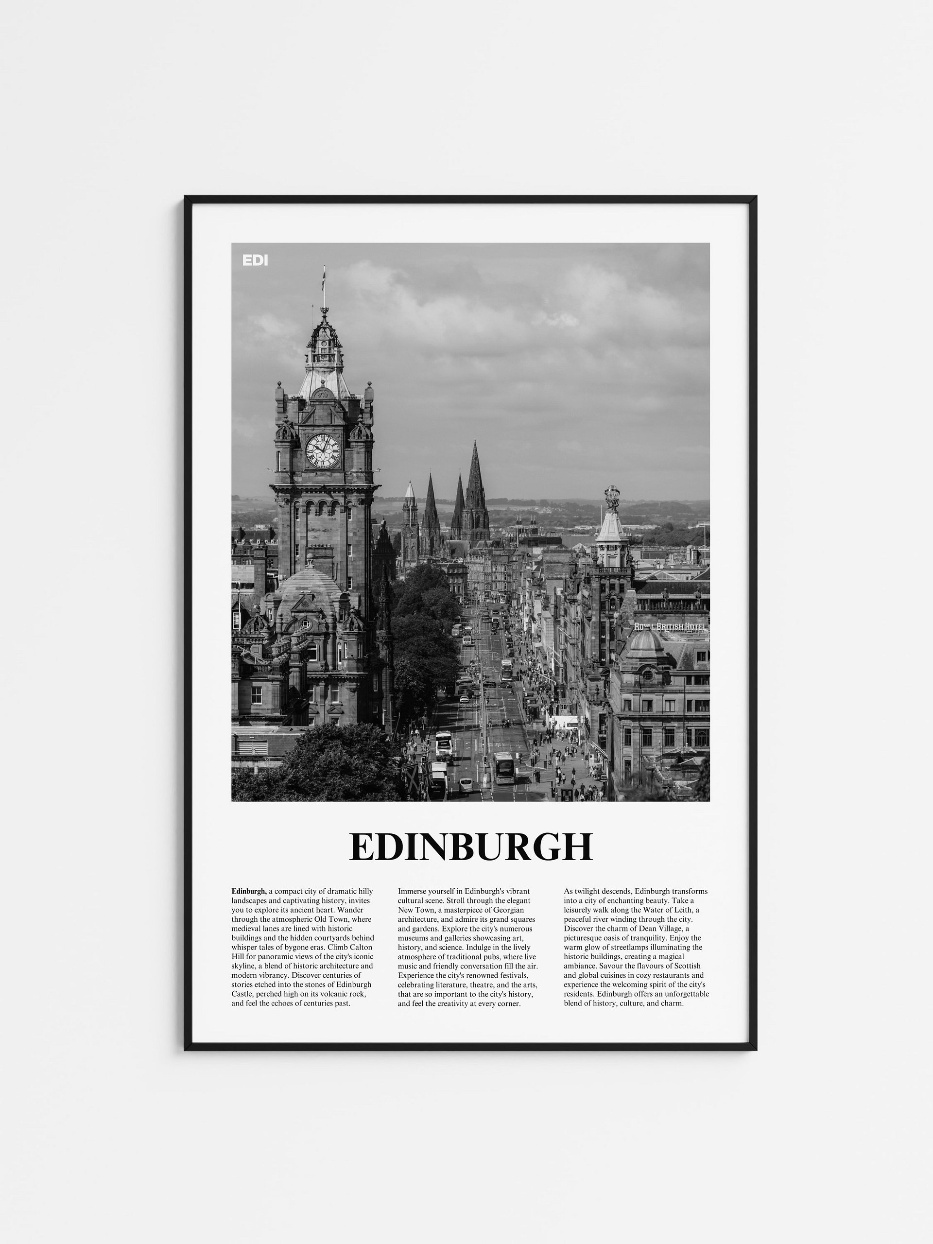 Edinburgh 02 Newspaper Poster product image (1)