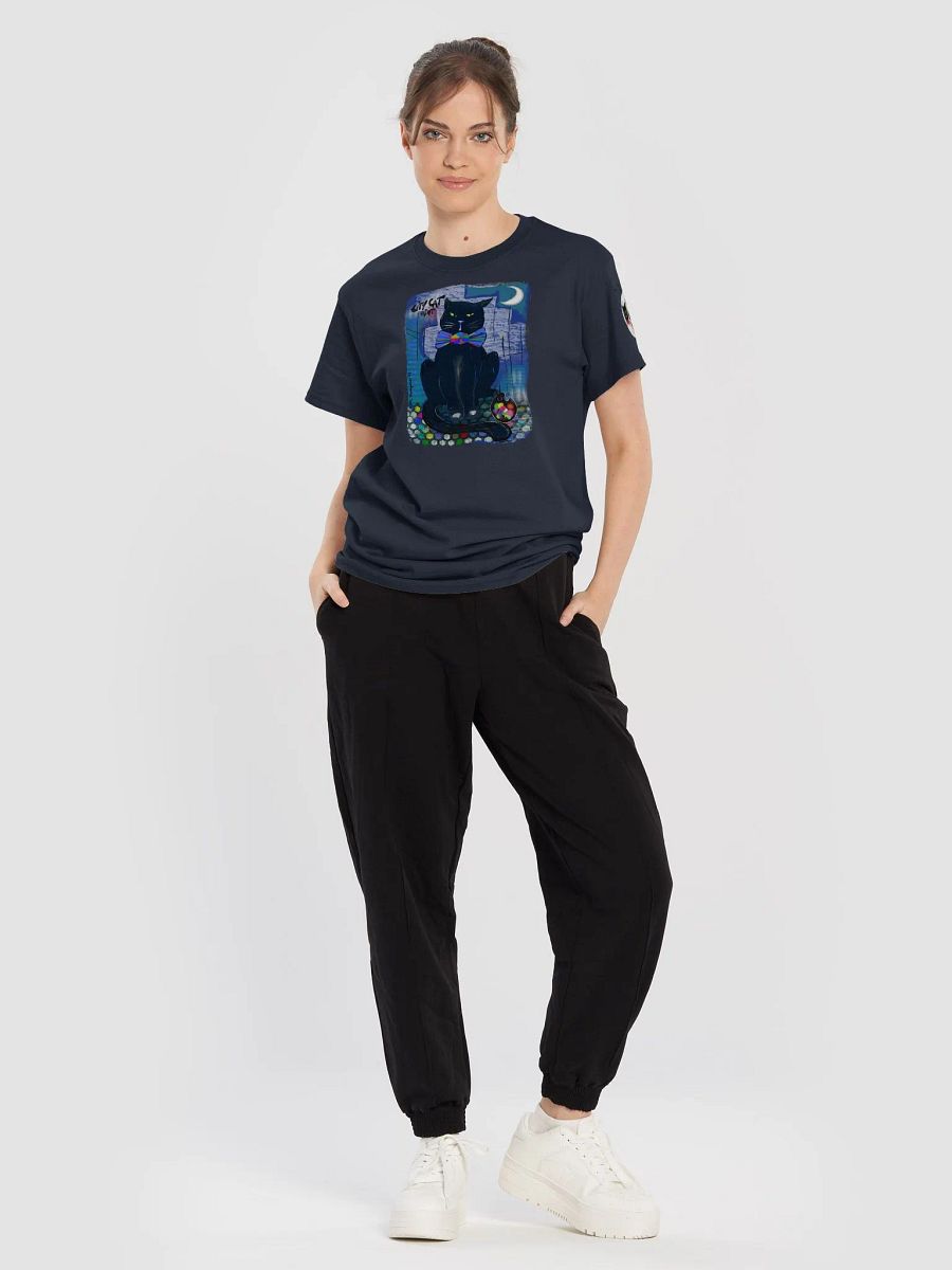 CityCatPaint 'Midnight Watch' Cotton Heavyweight Tee product image (3)