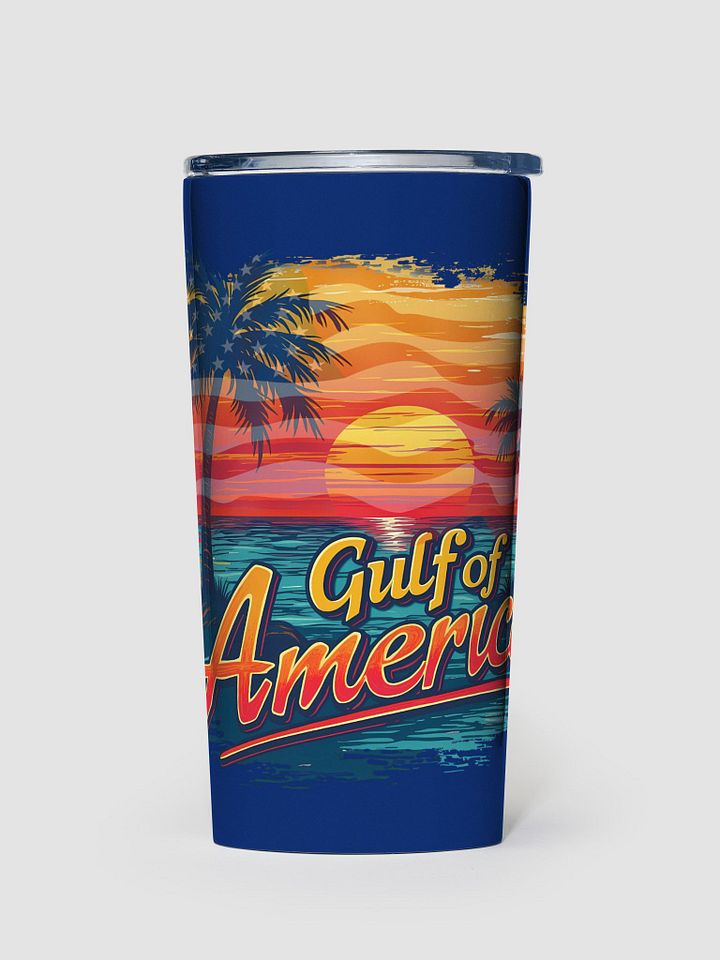 The Gulf of America with Sunset Flag Tumbler product image (1)