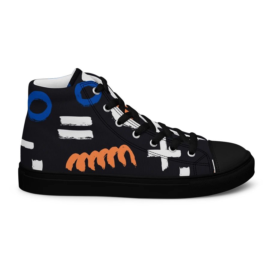 Geometry Men's High Top Canvas Shoes product image (38)