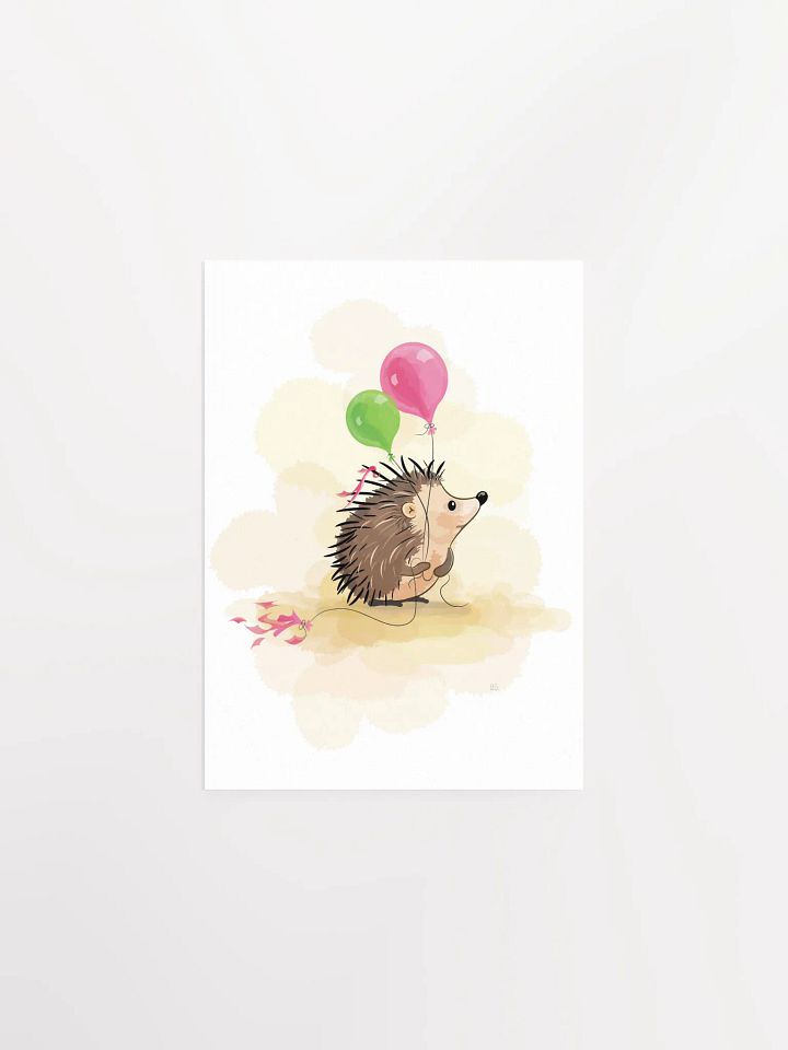 Hedgehog and balloons product image (1)
