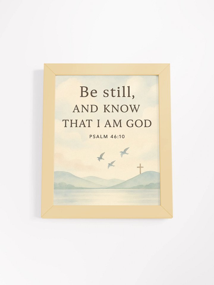Be Still and Know – Psalm 46:10 Wall Art | Peaceful Christian Scripture Decor product image (7)
