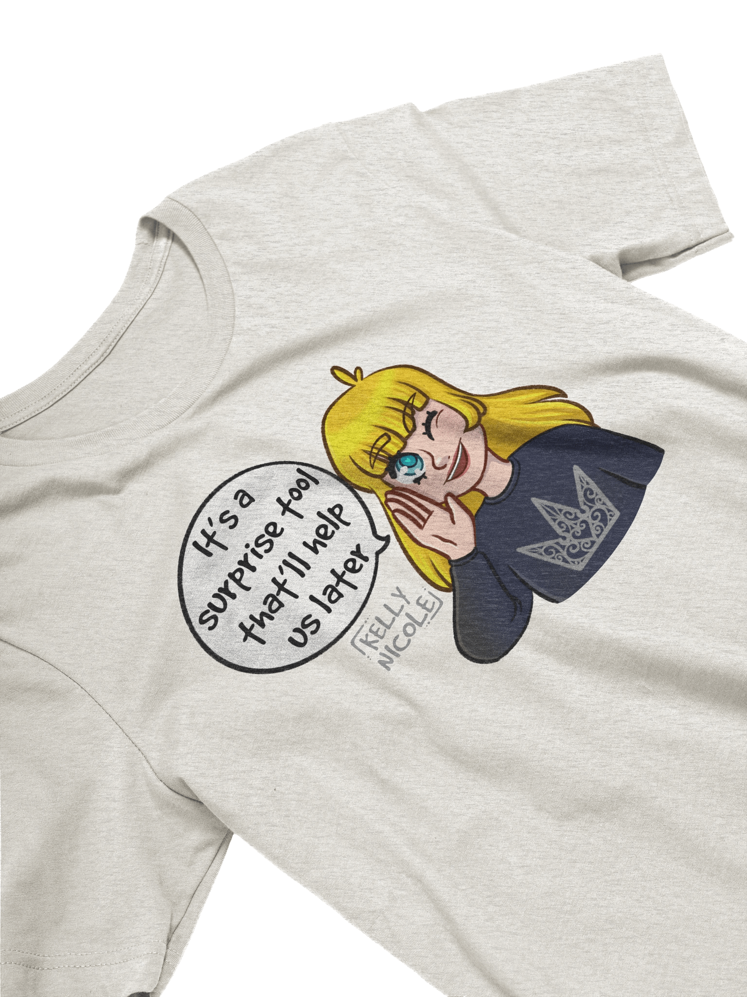 It's a Surprise Tool That'll Help us Later Fitted T-shirt product image (63)