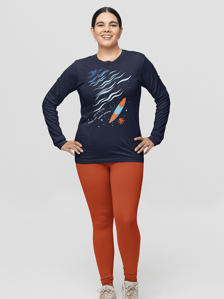 Life Is Better Where Sea Waves Whisper Long Sleeve ( Side -Sea- ) product image (2)