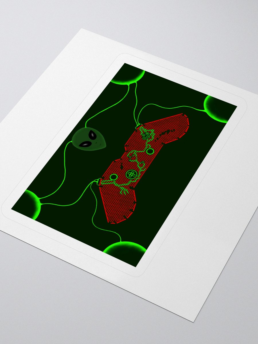 Futuristic Gaming Controller Kiss Cut Stickers product image (9)