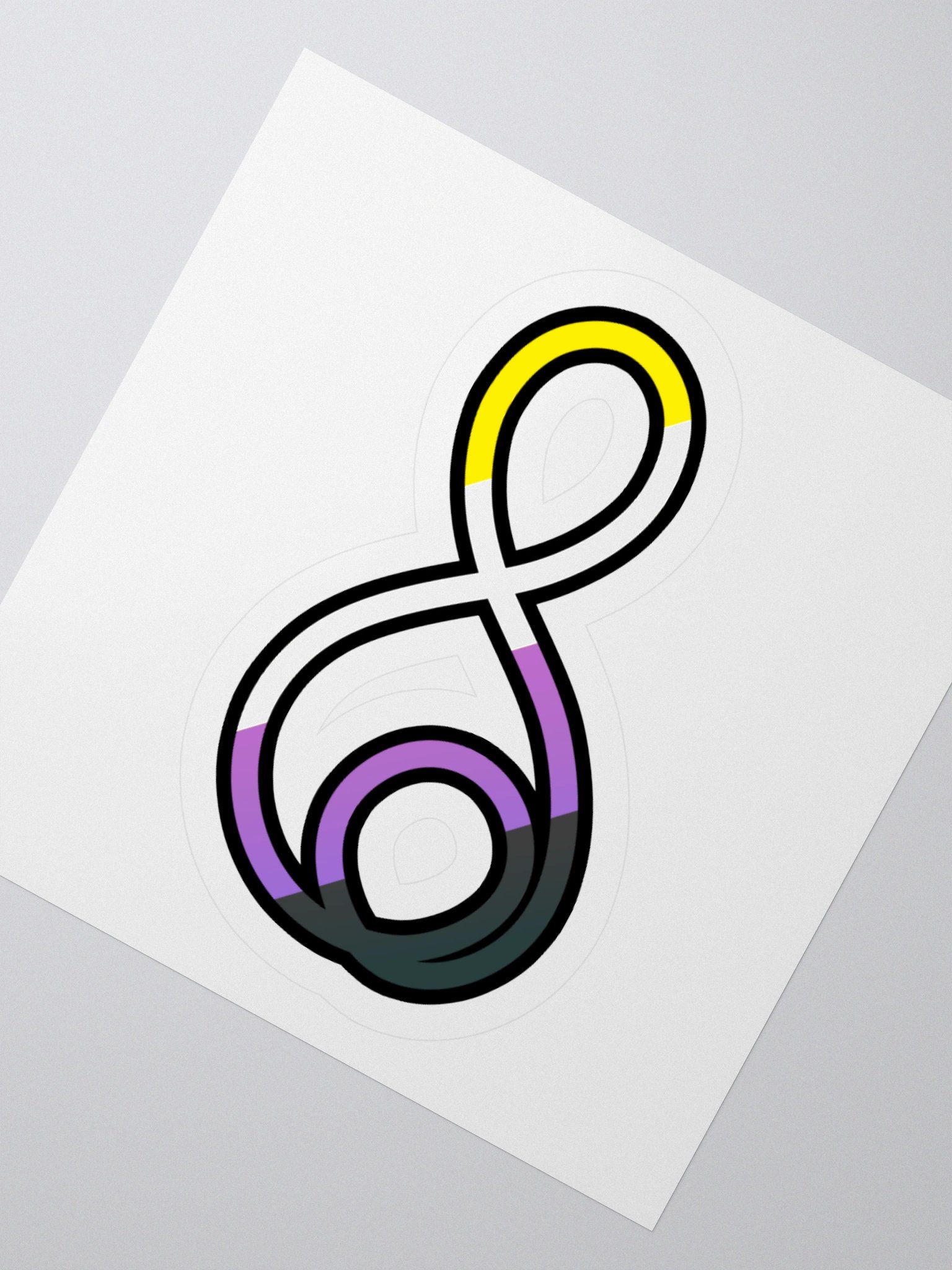 Treble Clef (Non-Binary) - Kiss Cut Sticker product image (5)