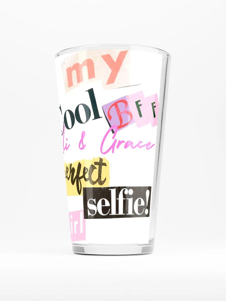 Energetic Phrases Shaker Pint Glass product image (2)