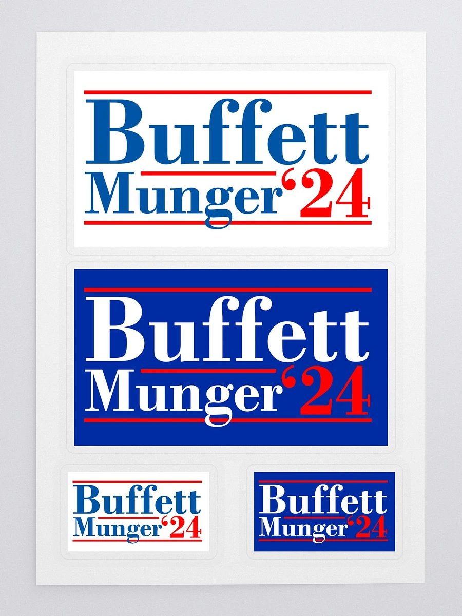 Buffett Munger '24, Sticker Sheet product image (3)