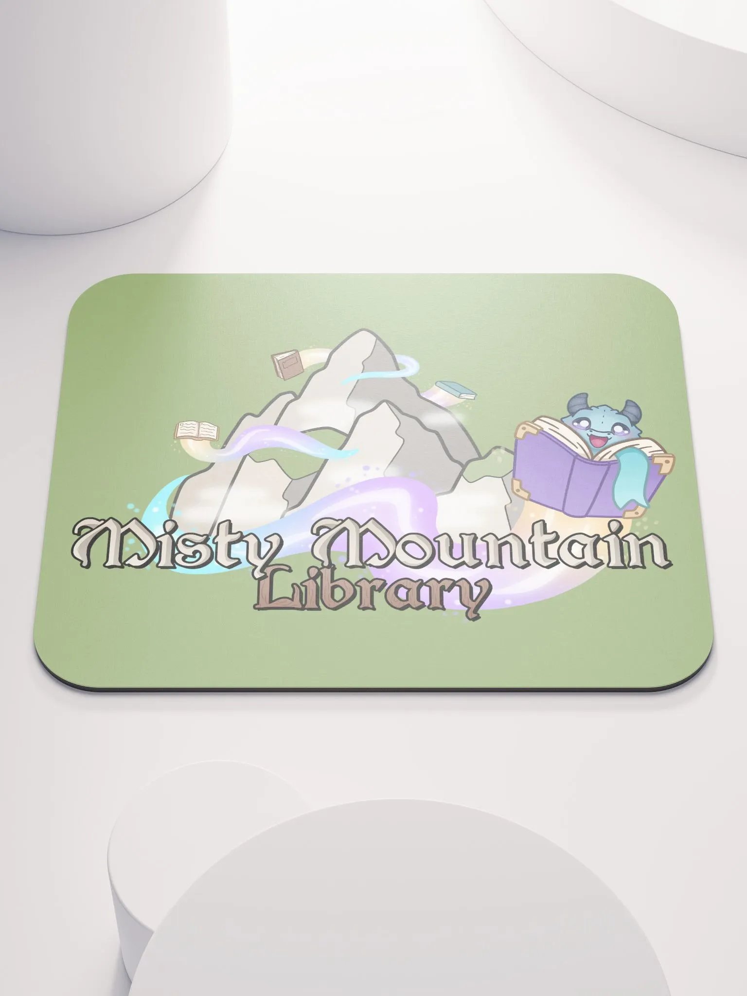 Misty Mountain Library Mouse Pad product image (1)