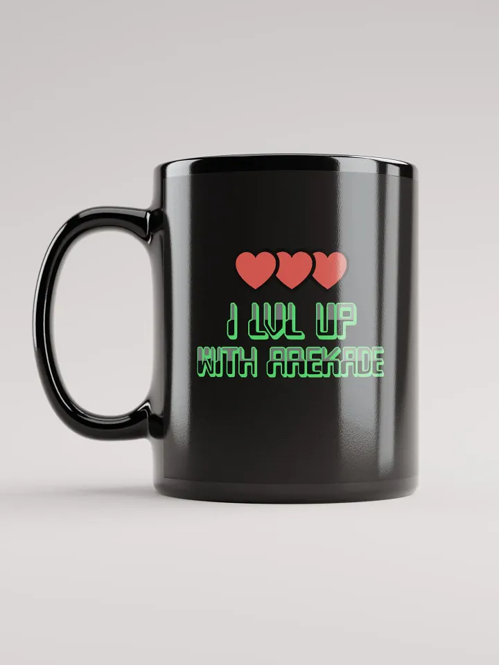 LVL UP Black Glossy Mug product image (1)