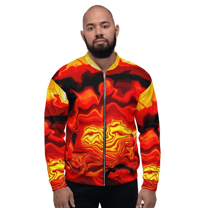 Fiery art effect Bomber jacket - Unisex product image (1)